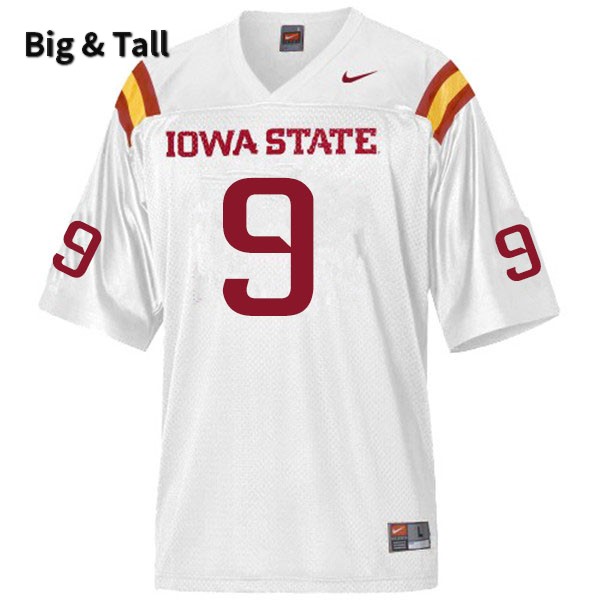 Iowa State Cyclones Men's #9 Will McDonald IV Nike NCAA Authentic White Big & Tall College Stitched Football Jersey PW42X50SR